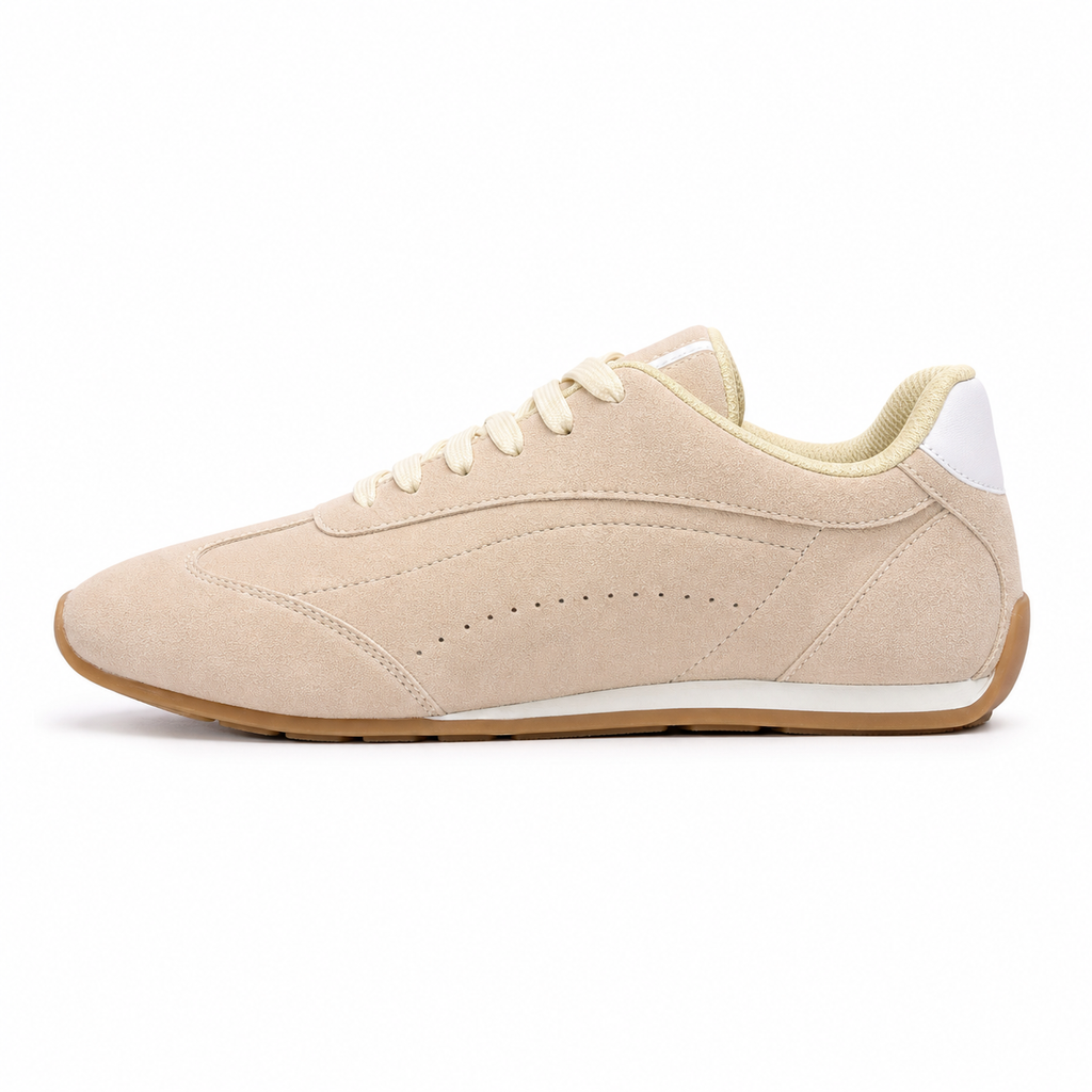 LIVIA Trail Suede Sneaker – Sand