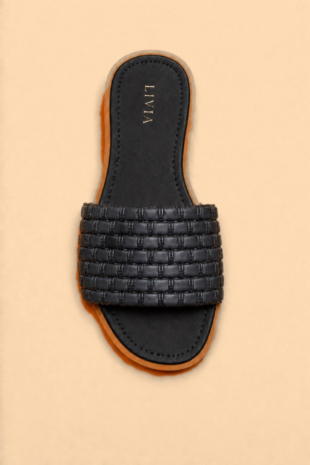Noir Woven Slide